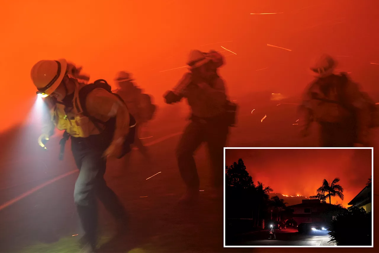 Fast-moving bushfire tears through Malibu, threatening Pepperdine University and sparking massive mandatory evacuation order