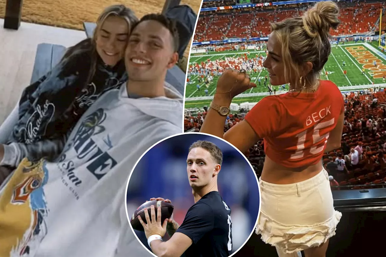 Hanna Cavinder cozies up to Carson Beck with Georgia QB's CFP status unclear