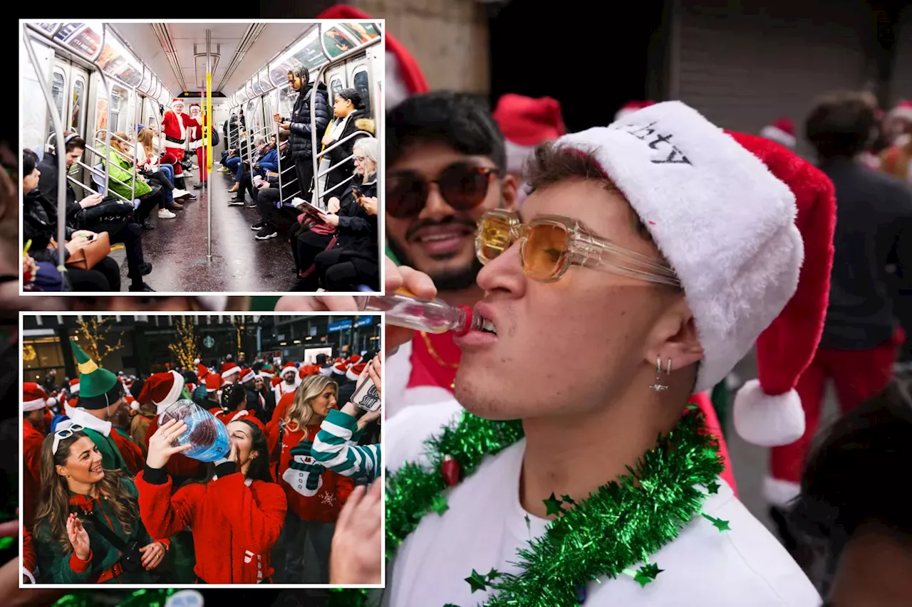 MTA banning alcohol on Metro-North, LIRR trains for SantaCon weekend