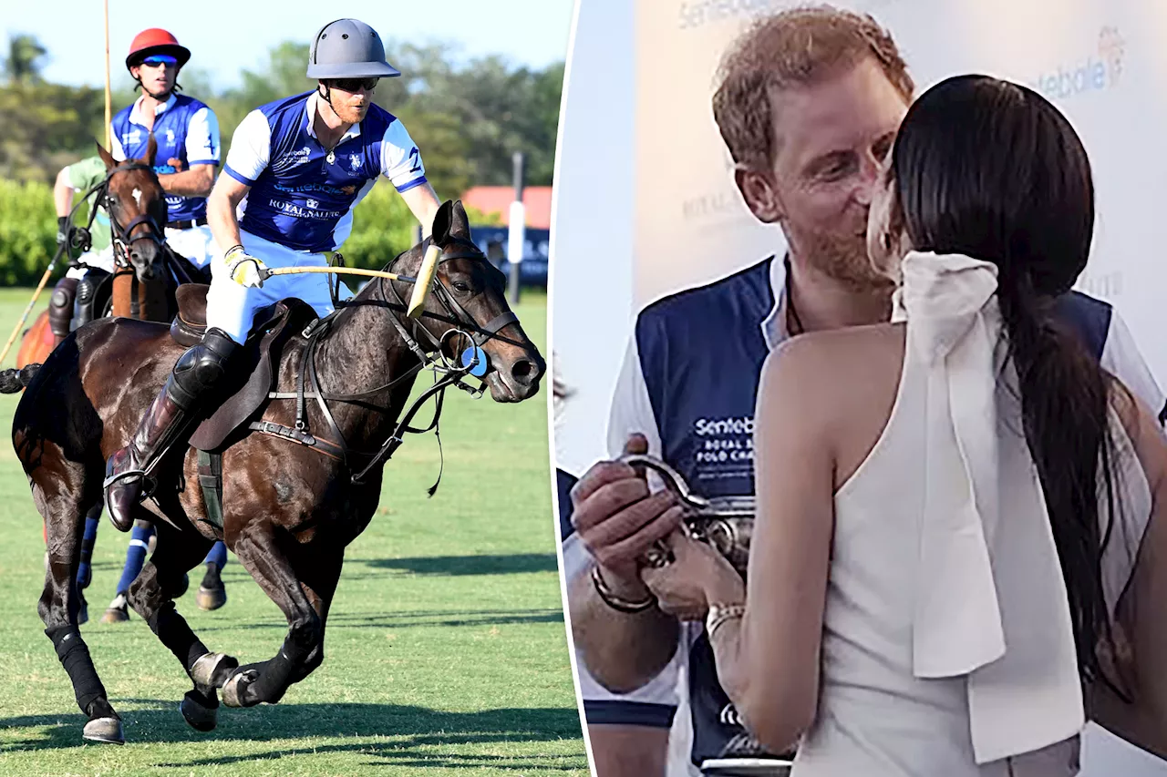 Meghan Markle and Prince Harry pack on the PDA in their Netflix 'Polo' cameo