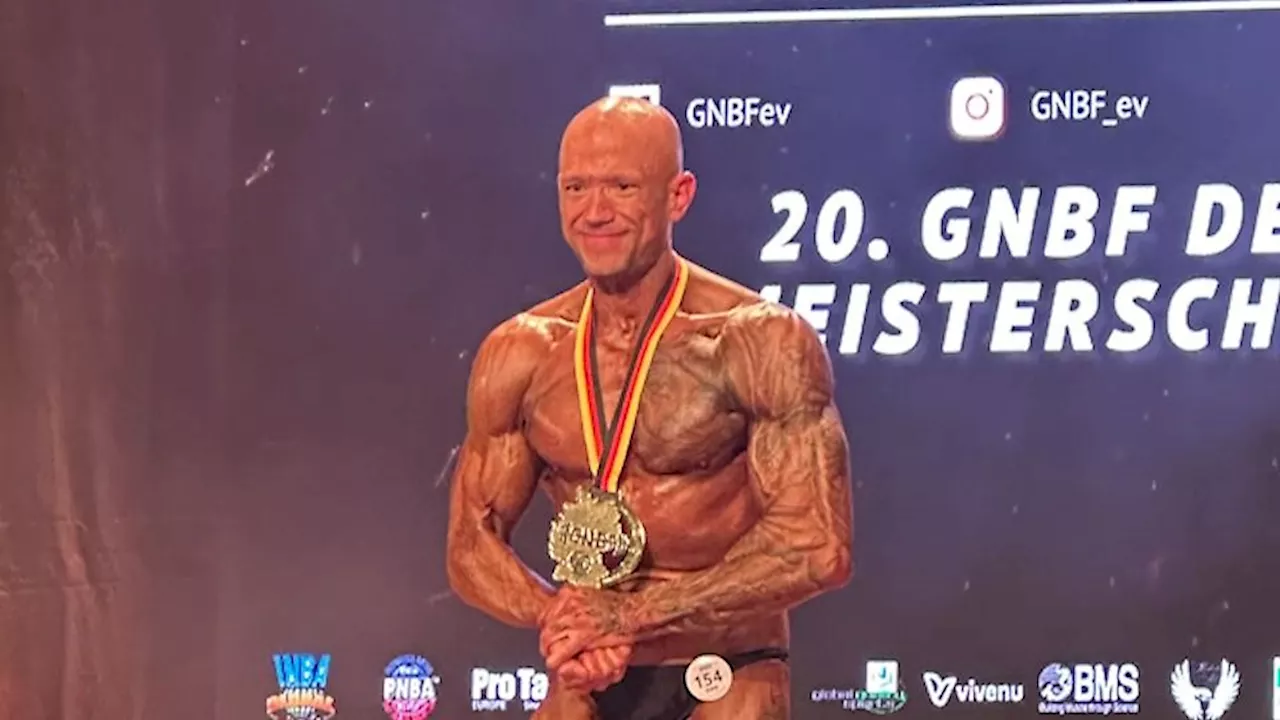 Bodybuilder Mario Püttschneider aus Damme gewinnt Meistertitel für seine tote Frau