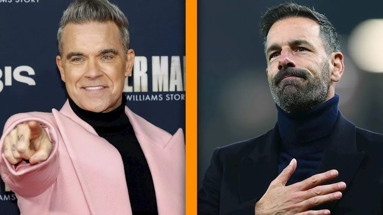 Robbie Williams moet idool Ruud van Nistelrooij missen bij Nederlandse première