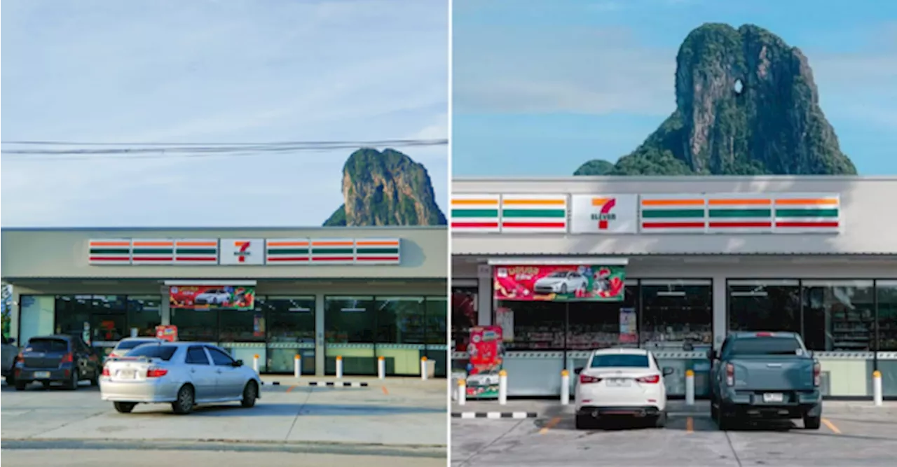 A 7-Eleven In Thailand Is Going Viral For Resembling The Famous Mount Fuji Photo Spot