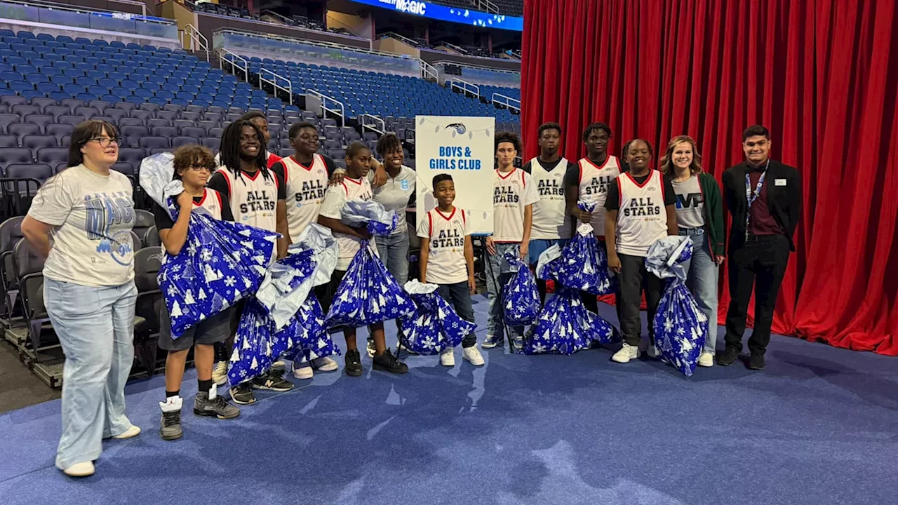 Magic's Youth Basketball Clinic Becomes Holiday Surprise for Local Underserved Youth