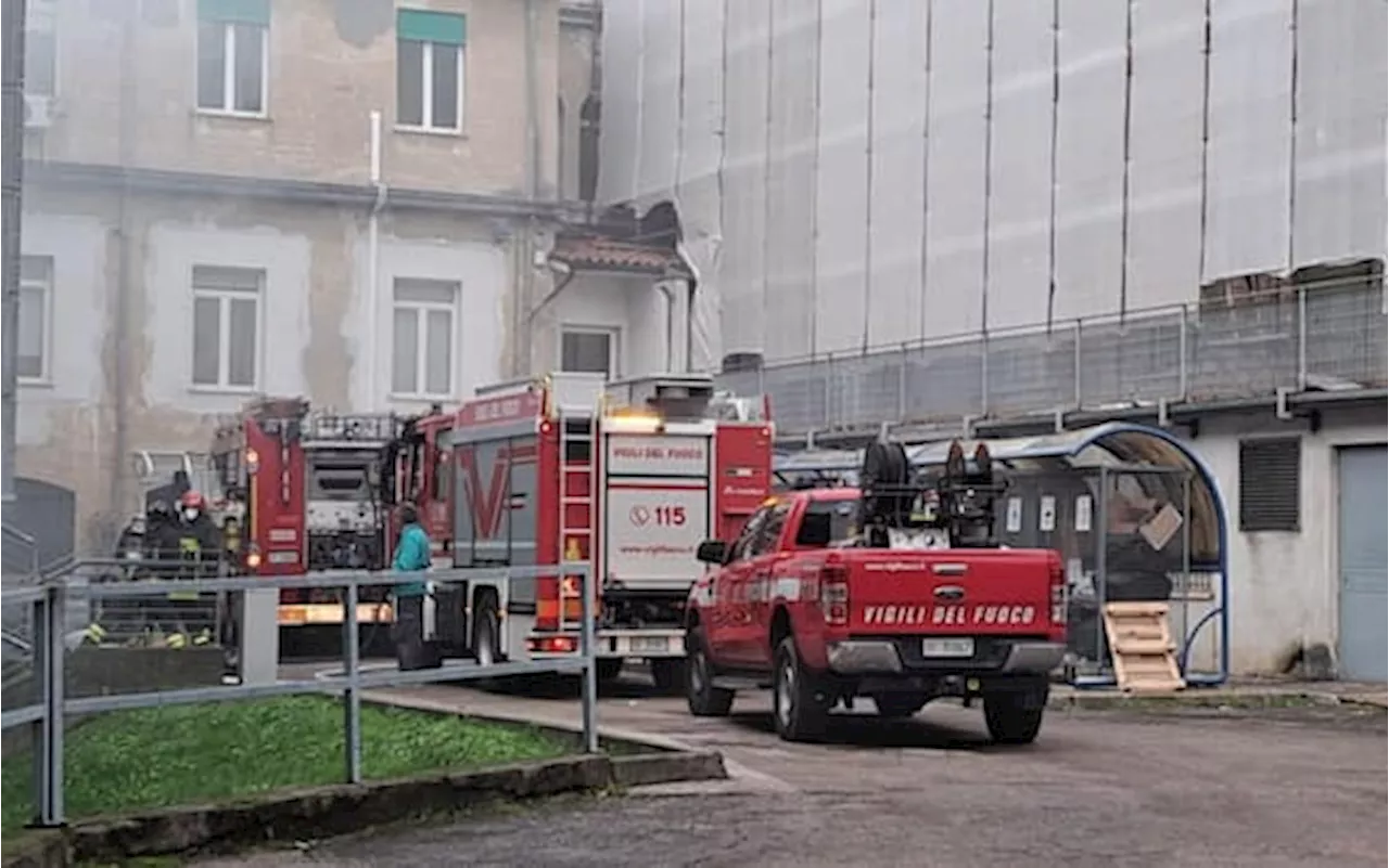 Vicenza, incendio nella lavanderia dell'ospedale: interventi sospesi