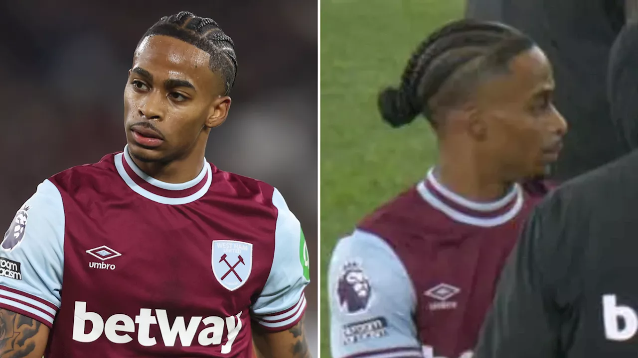 Crysencio Summerville forced to change kit during West Ham vs Wolves after breaching Premier League rule