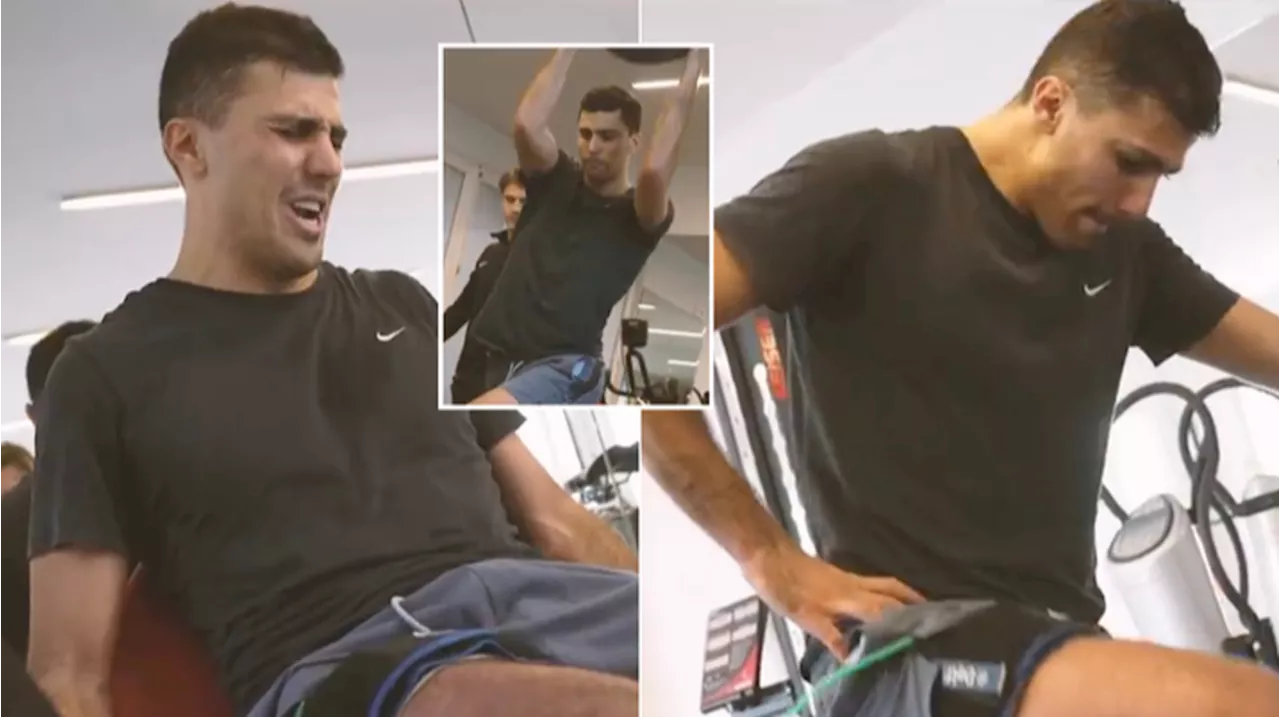 First picture emerges of Rodri's scar after surgery on ACL injury suffered against Arsenal