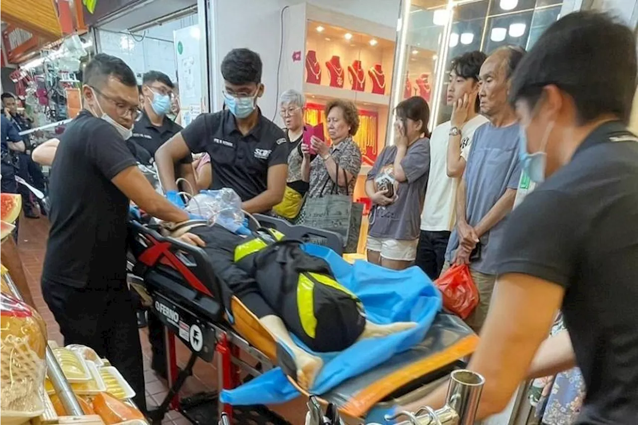 Knife attack in Hougang leaves three injured including attacker; female victim seriously hurt