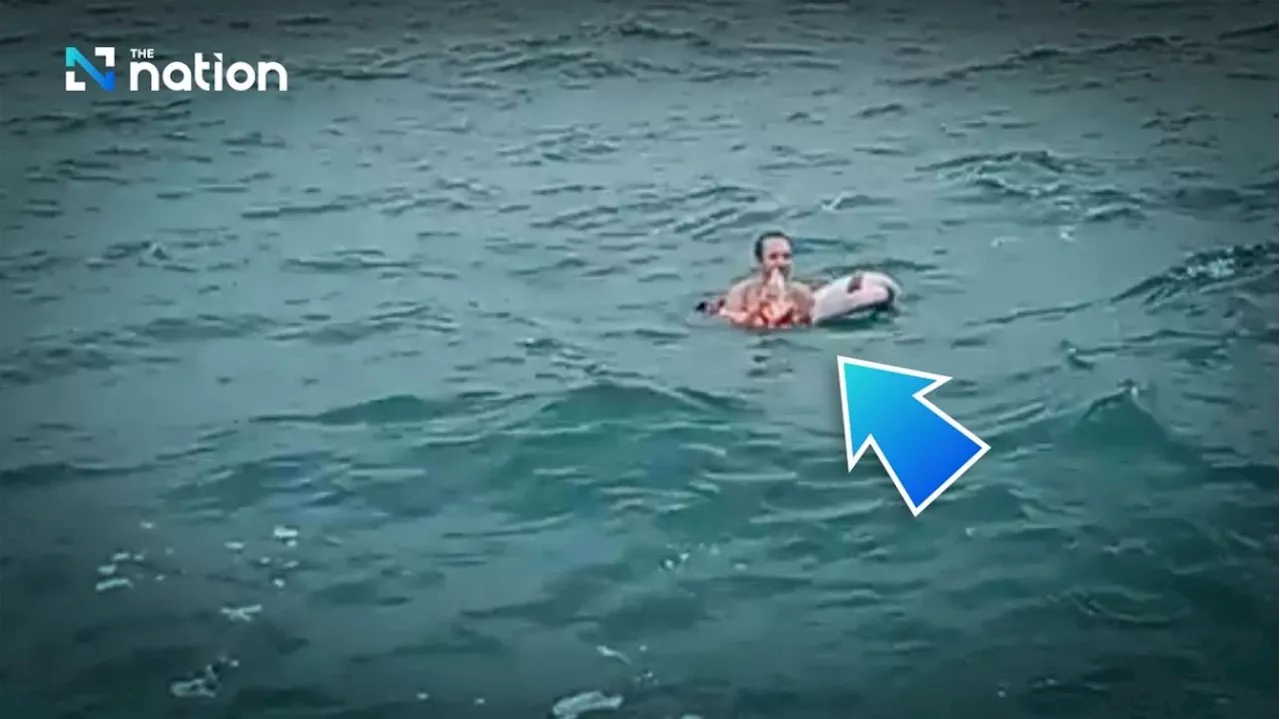 Naked Russian tourist’s ambitious swim results in rescue