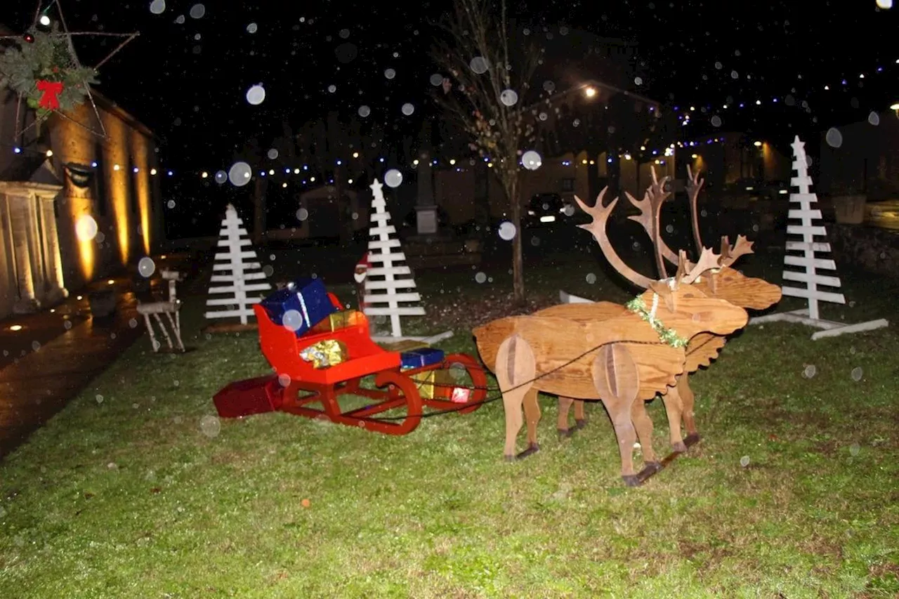 Campagne : les décorations de Noël réalisées par les bénévoles ont été mises en valeur