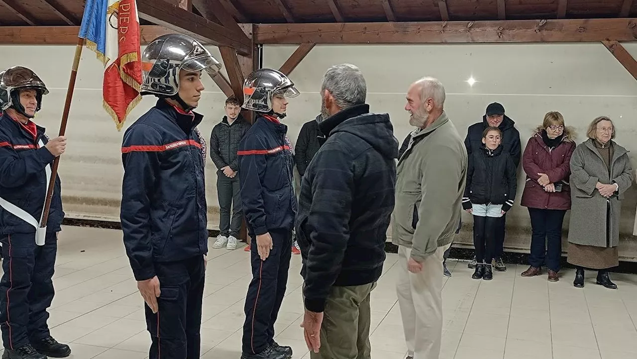 Réaup-Lisse : Les pompiers réunis pour la Sainte-Barbe