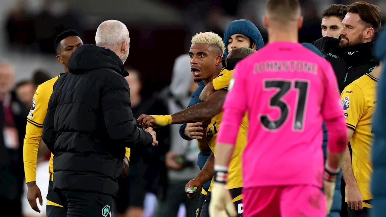 – Wolves captain Mario Lemina scraps with own staff after throwing Jarrod Bowen to floor...