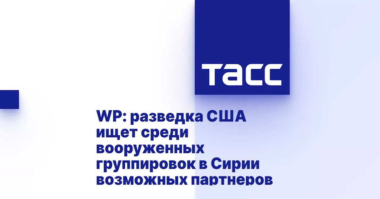 WP: разведка США ищет среди вооруженных группировок в Сирии возможных партнеров