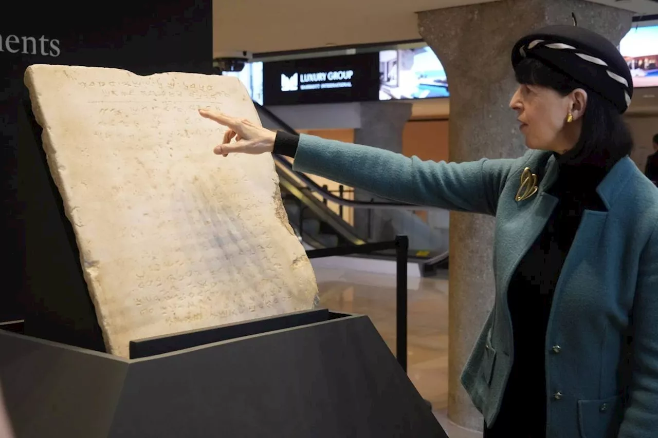 Oldest known stone tablet inscribed with 10 Commandments to be auctioned