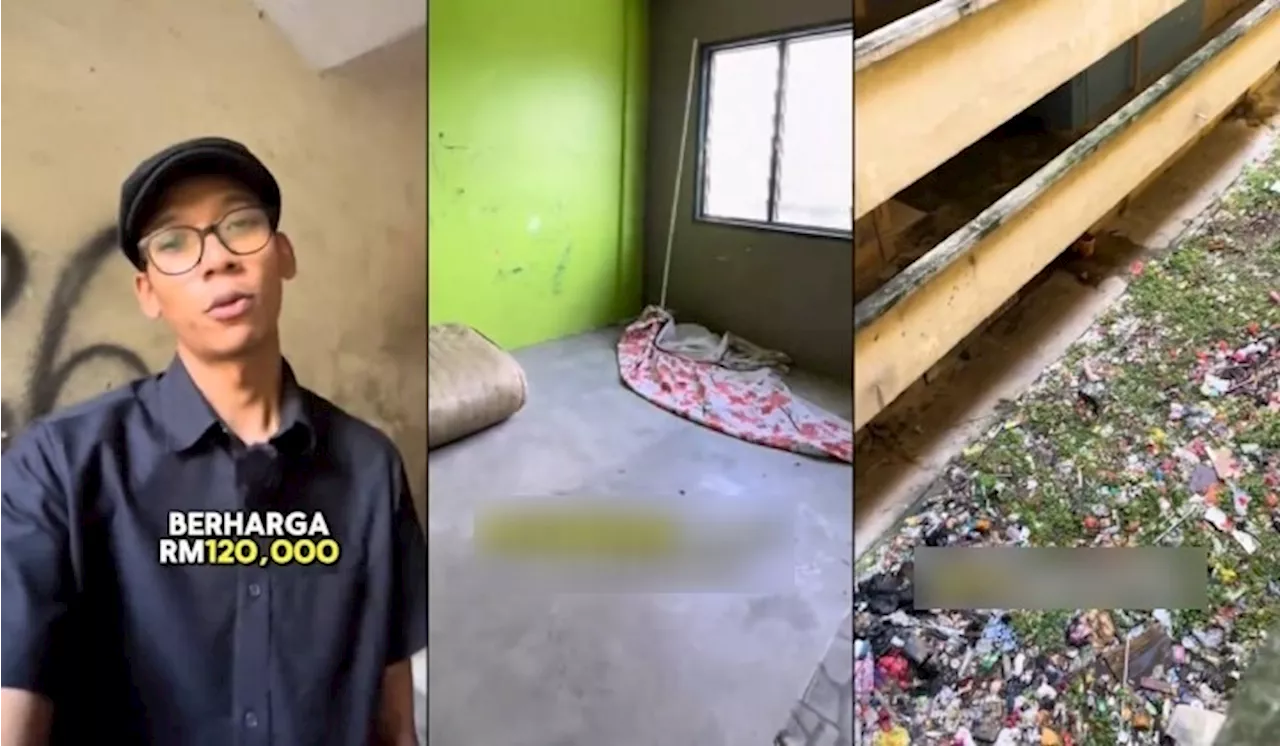 – Penuh Sampah Sarap, Ejen Hartanah Reviu Flat RM120,000 Curi Perhatian