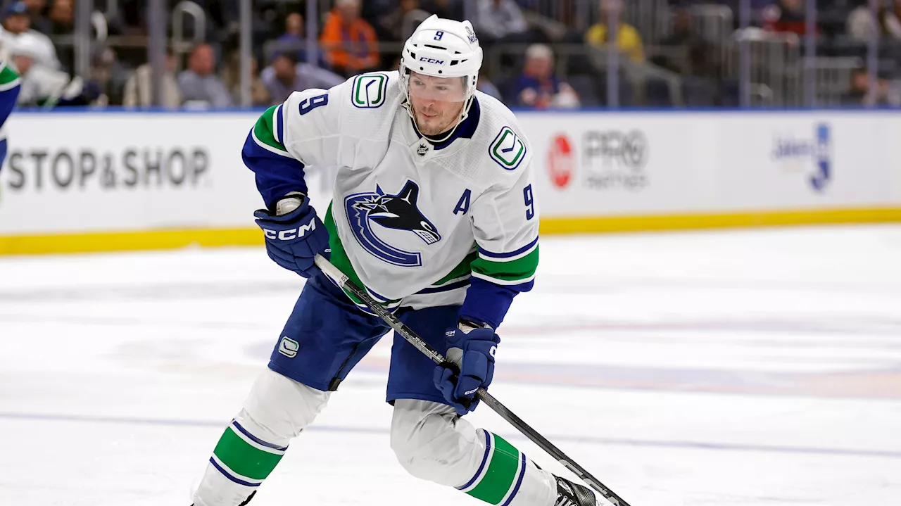 Canucks' Miller takes part in gameday skate; Demko set for season debut