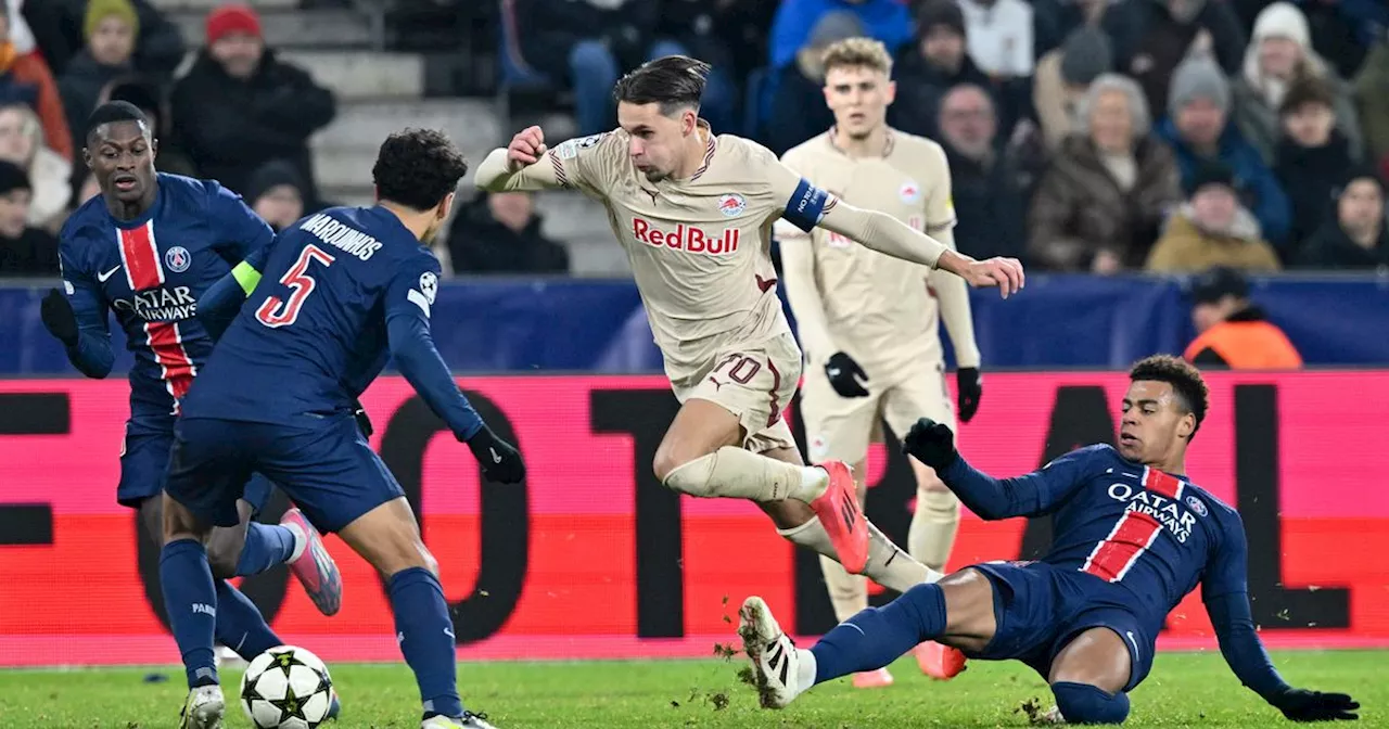 Chancenloses Salzburg unterlag auch PSG, sechste Pleite für Leipzig