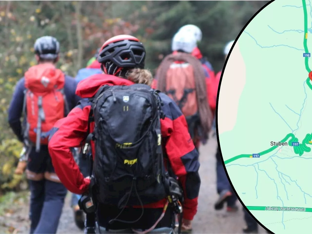 Wanderer bei nächtlicher Rettungsaktion am Flexenpass geborgen