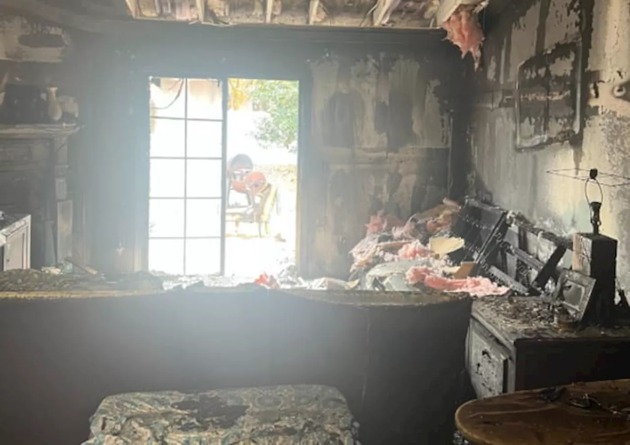 Family of 5 displaced after Christmas tree lights spark fire in Orange Park home