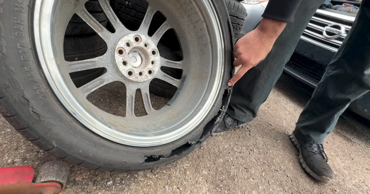 Beware: many newer cars have no spare tire, not even a 'donut'