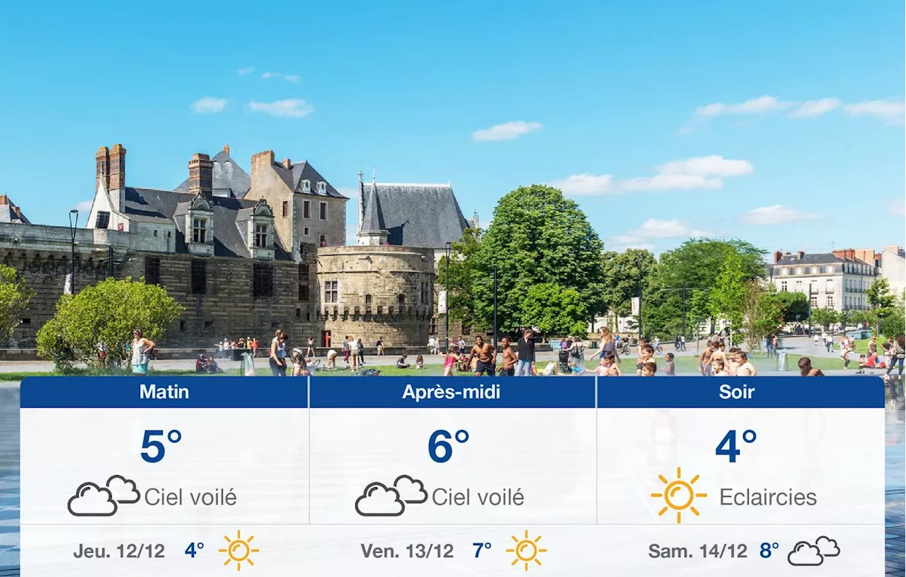 Météo Nantes: prévisions du mercredi 11 décembre 2024