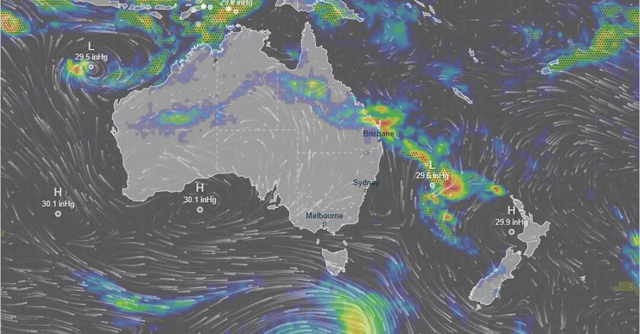 Record-breaking floodwaters trap driver in Queensland, as heatwave lingers in WA