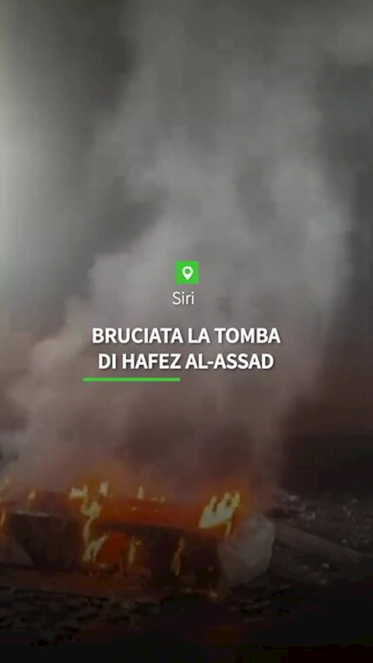 Bruciata la tomba di Hafez Al-Assad