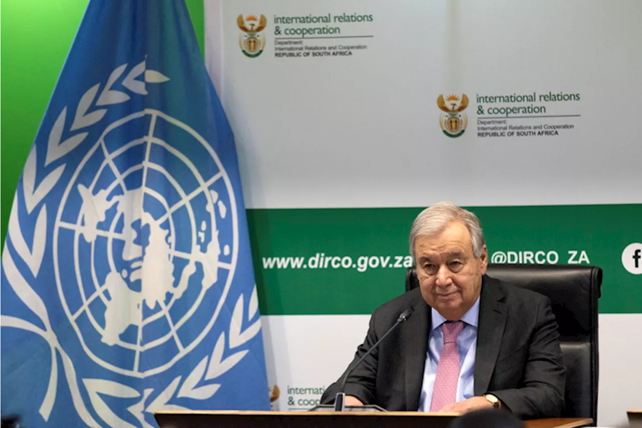 Segretario generale dell'Onu Guterres visita il Sudafrica