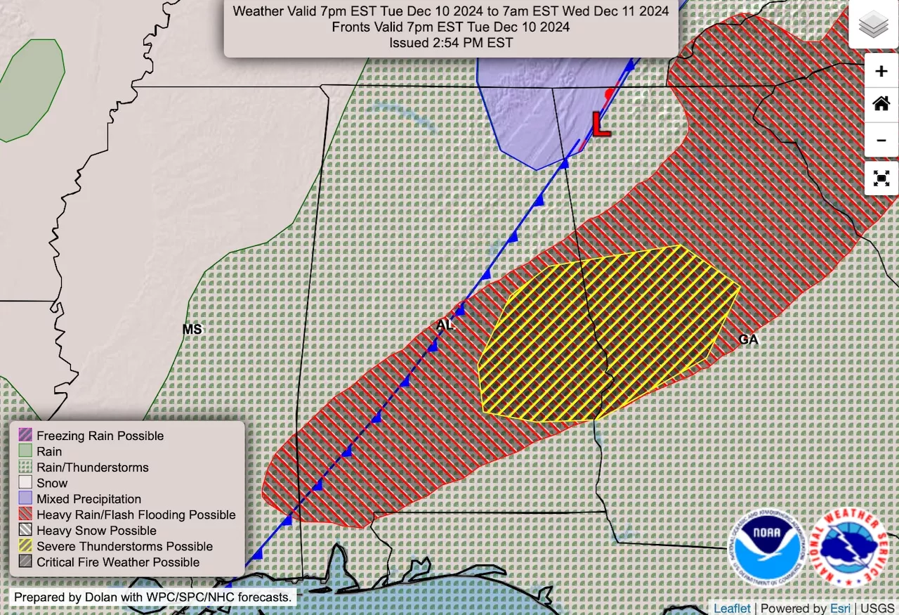 Snow flurries possible in north Alabama tonight: Will it accumulate?