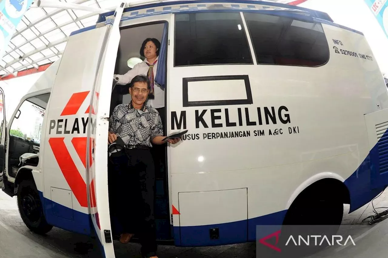 Kamis, SIM Keliling tersedia di lima lokasi Jakarta