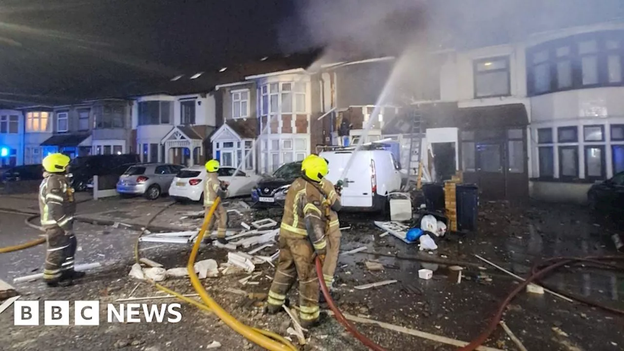 Ilford: House explosion caused by gas, fire brigade says