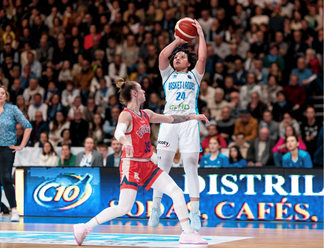 Pour débuter le 2e tour de l’EuroLeague, Basket Landes prend le meilleur sur Bourges