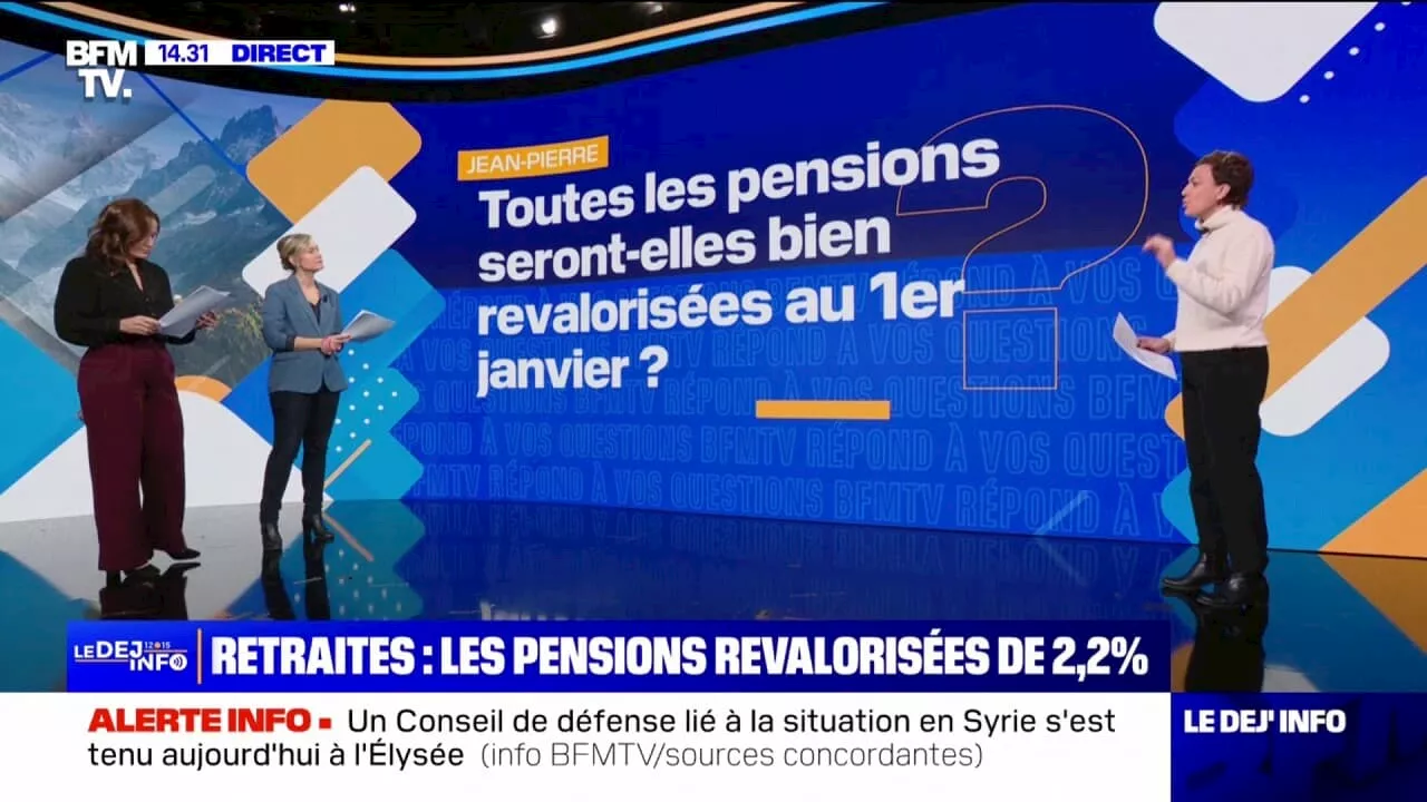 Toutes les pensions seront-elles bien revalorisées au 1er janvier? BFMTV répond à vos questions