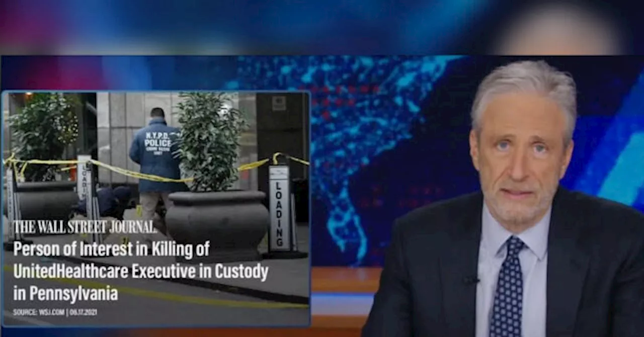 WATCH: Jon Stewart’s ‘Daily Show’ Audience Boos UnitedHealthcare Shooting Suspect’s Capture