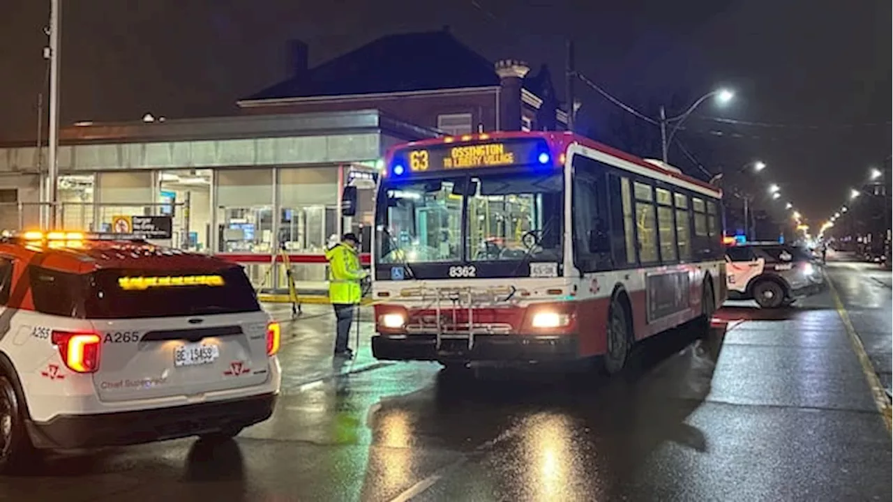 Man dies in hospital after he was struck by TTC bus outside station