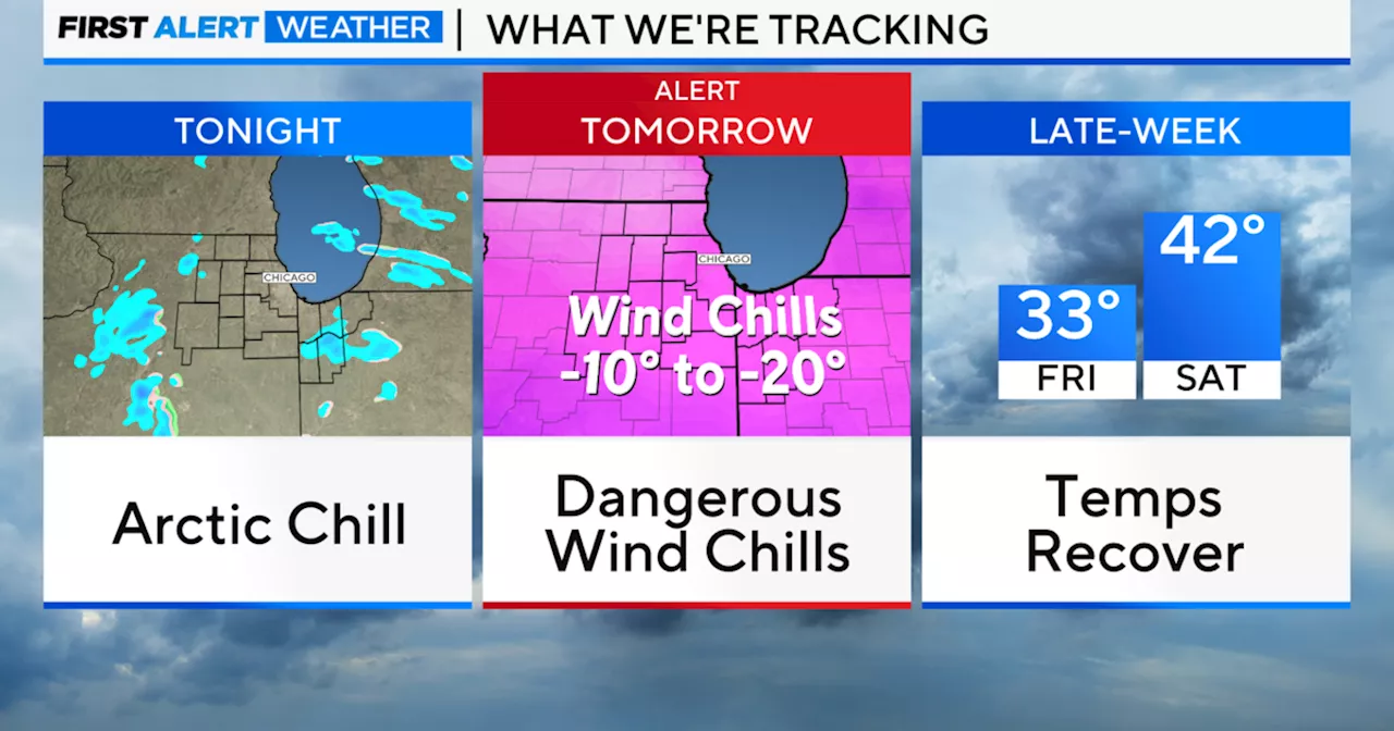 Dangerously cold wind chills arriving overnight, snow showers possible Thursday