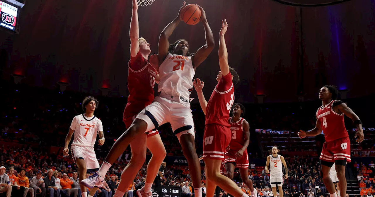 Kasparas Jakucionis scores 24 points and Tre White has 23 as Illinois beats No. 20 Wisconsin