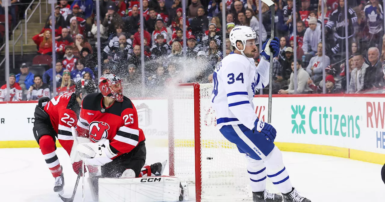 Matthews scores in overtime to lift Maple Leafs over Devils