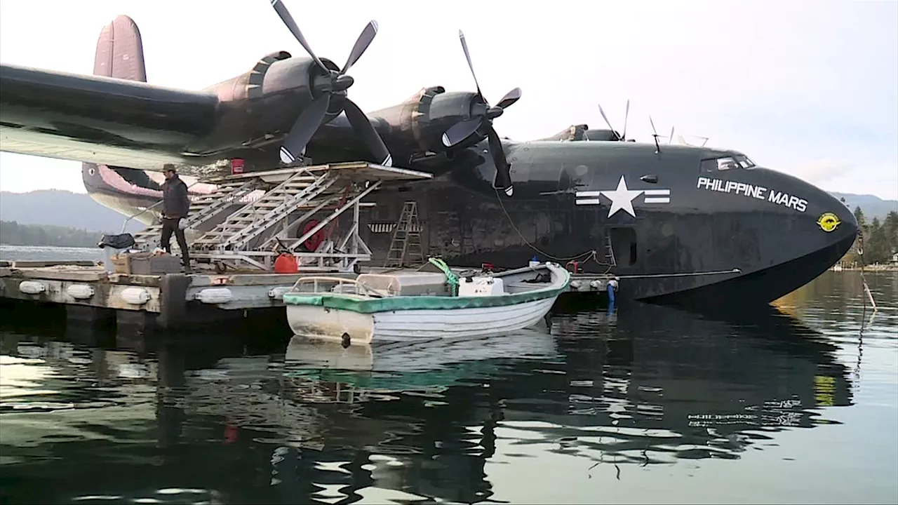 ‘It’s awe inspiring’: Fans gather for historic Mars water bomber’s last flight