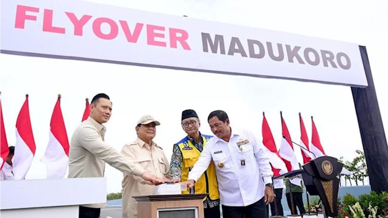 Prabowo, AHY, Menteri Dody Resmikan Flyover 'Obat' Anti Macet Semarang