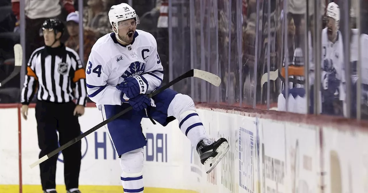 Matthews scores in overtime to lift Maple Leafs to 2-1 win over Devils