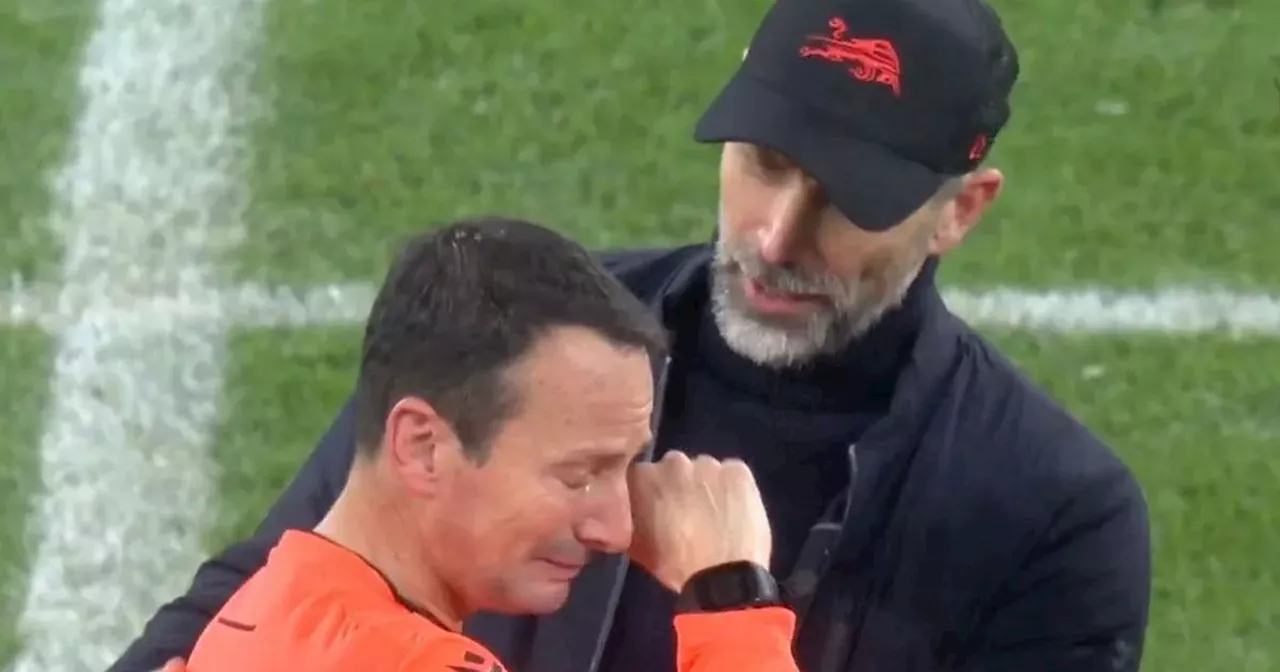 Assistant referee at RB Leipzig vs Aston Villa breaks down in tears at full-time