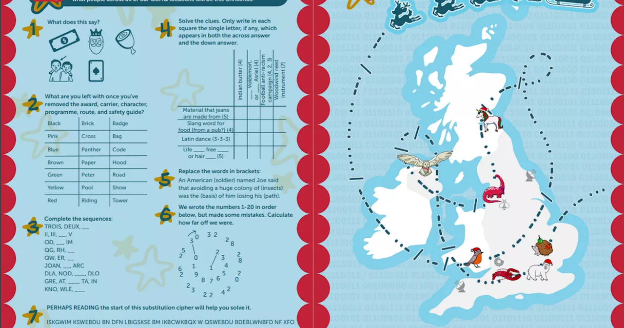 GCHQ Christmas puzzle 2024 unveiled - 'mix of minds' needed to solve brainteaser