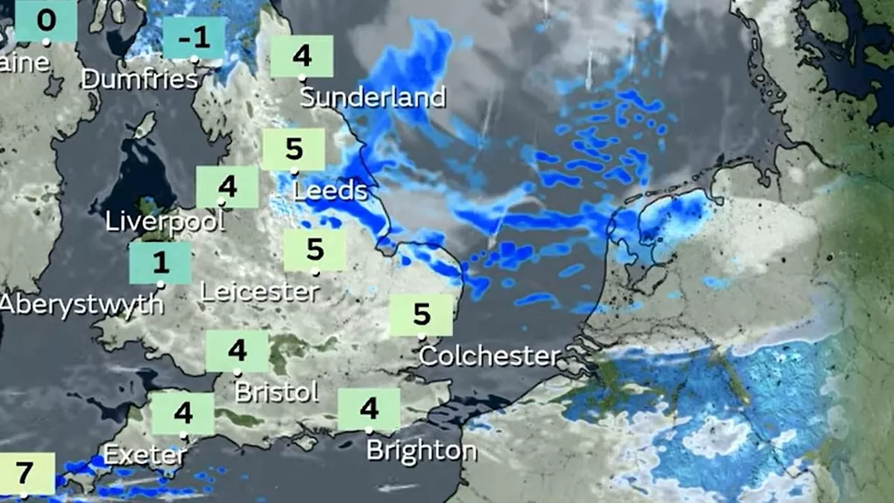 Deep freeze Britain: Map shows where temperatures will plunge on another frosty night after -11C...