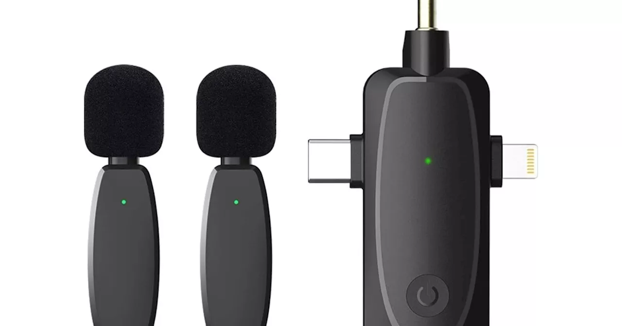 Up your video’s audio quality for $8 with this wireless mic kit deal