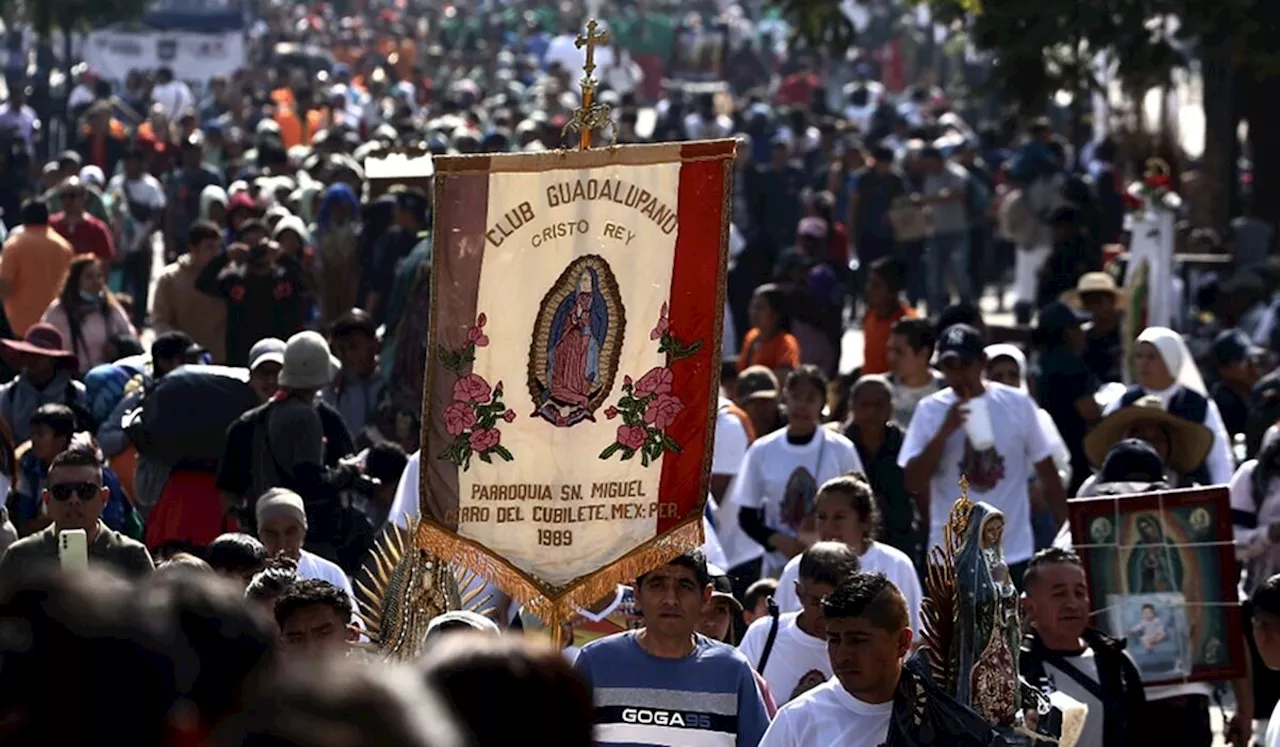 FOTOS: Migrantes piden a la Virgen de Guadalupe que les 'abra el camino' hacia Estados Unidos