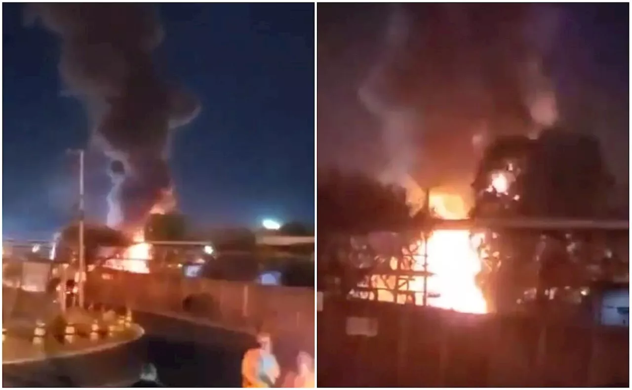 VIDEO Reportan incendio en Refinería de Salamanca; se desconocen las causas del incidente