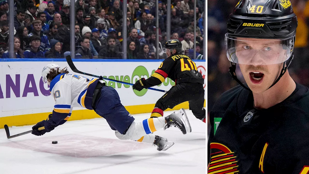 Elias Pettersson hyllas för nattens fräckis – räddade poäng till laget