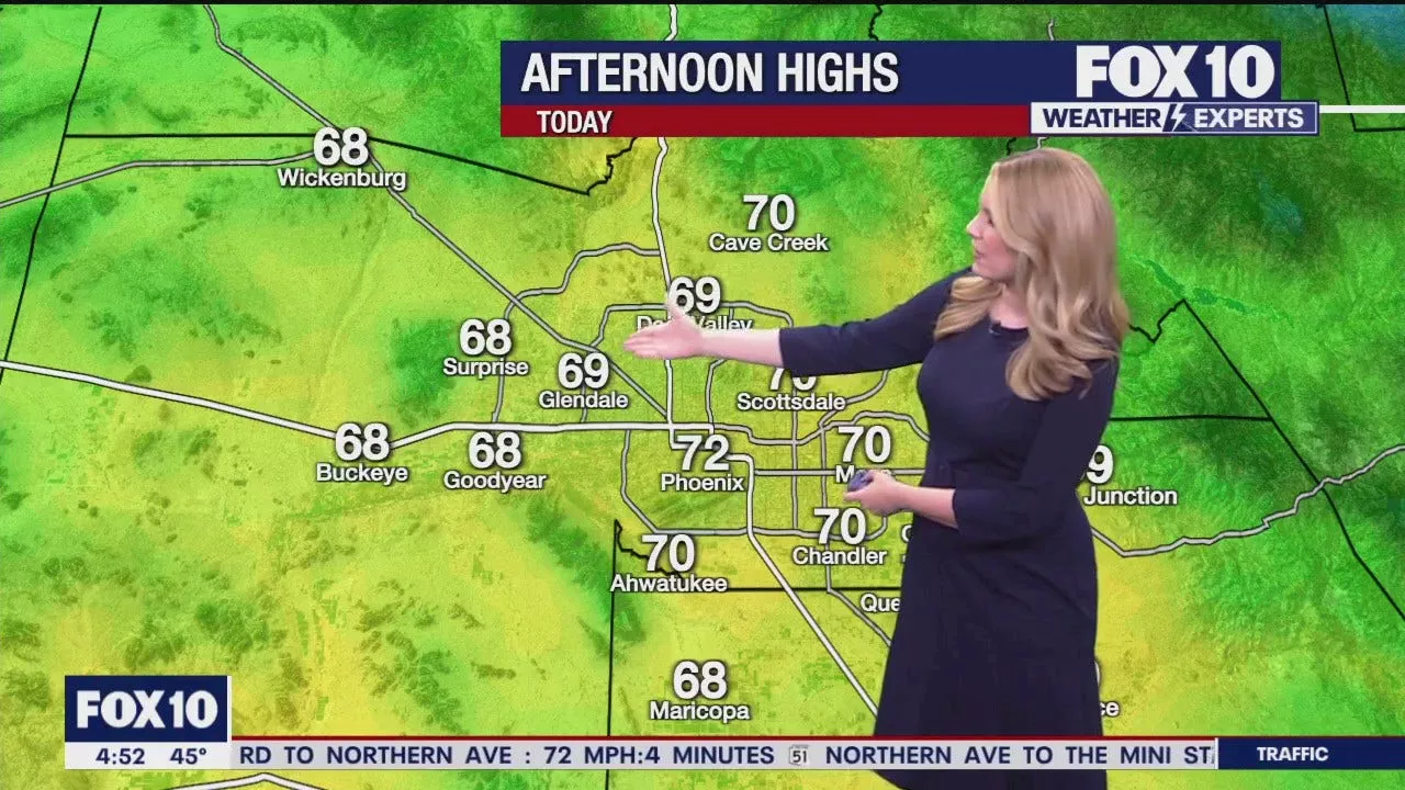 Arizona weather forecast: Cold morning before temps warm up to the 70s in Phoenix