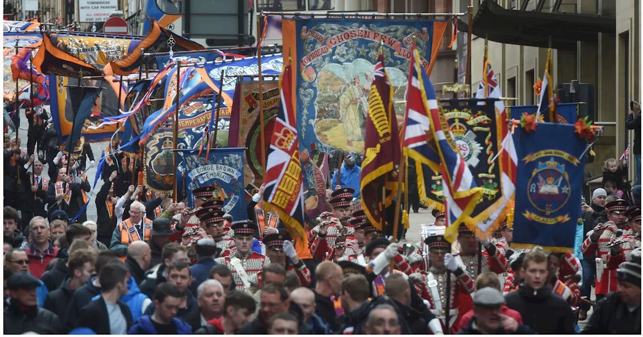 Glasgow Orange Walk as over a thousand to march from west end to city centre